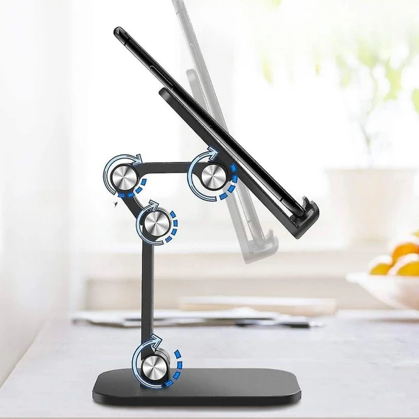 Plastik Ayarlanabilir Kaydırmaz Taban Telefon Tablet Standı (4401) - 5