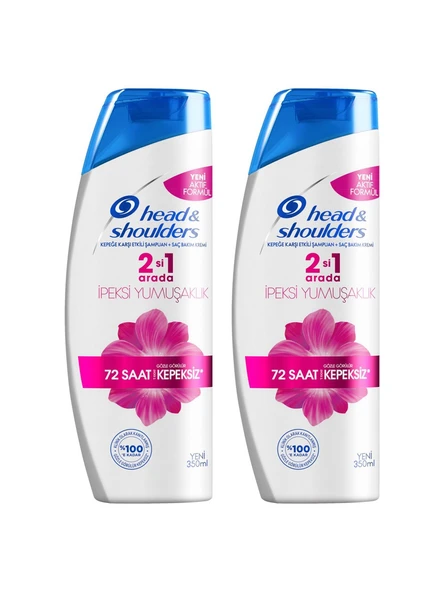 Head&Shoulders Head & Shoulders Ipeksi Yumuşaklık 2si1 Arada Kepeğe Karşı Etkili Şampuan 350ML x 2 Adet