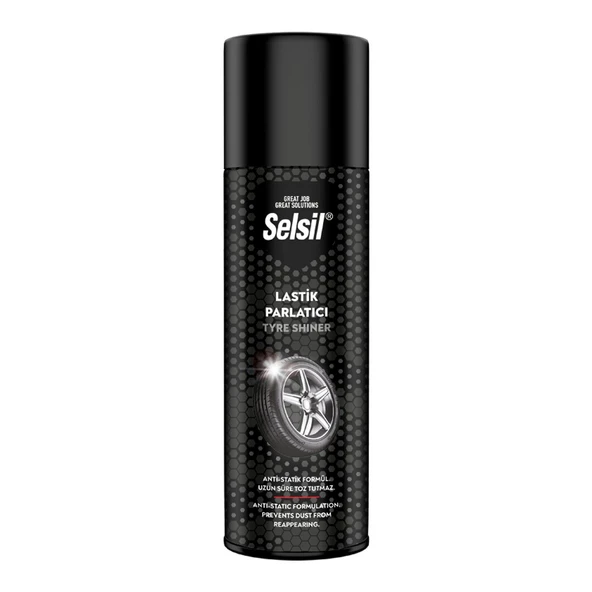 SELSİL OTO - ARAÇ LASTİK PARLATICI - TEMİZLEYİCİ SPREY 500ML (4401)