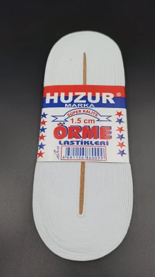 BEYAZ - 1.5CM PAÇA LASTİK YASSI GNİŞ 10MT. (4401)