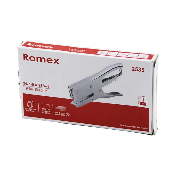 PENSE MODEL ÇELİK ZIMBA MAKİNESİ 24 /6-8 - 26 /6-8  56MM 100-150PCS TEL HAZNE 2-45 SAYFA= 80GR (4401)