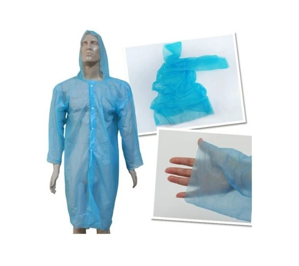 Tek Kullanımlık Çıtçıtlı Yağmurluk ( 5 Adet ) (4401) - 2