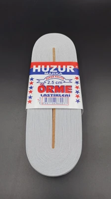 BEYAZ - 2.5CM PAÇA LASTİK GENİŞ 10MT. (4401)