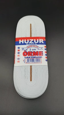 BEYAZ - 2CM PAÇA LASTİK YASSI GENİŞ 10MT (4401)
