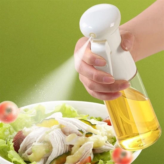 Çok Amaçlı Cam Şişe Püskürtmeli Dağıtıcı Yağdanlık Limonluk Sirke Sosluk Spreyi Beyaz (4401) - 2