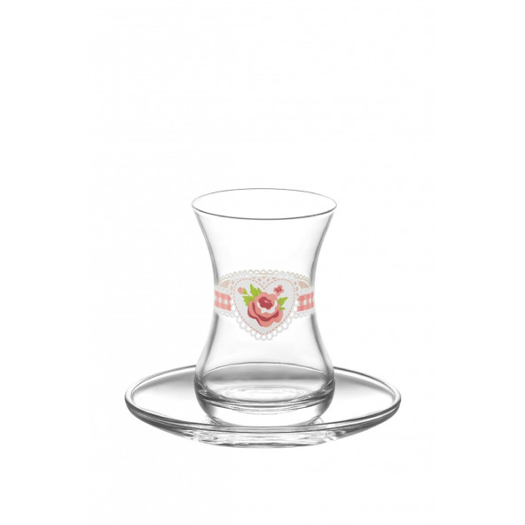 Lav'i - Dantel Pembe Çay Seti - 1