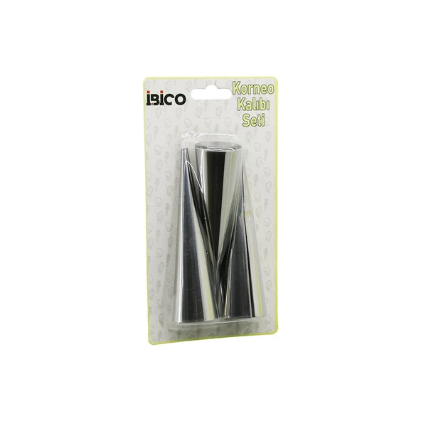 3PCS  METAL KORNEO KALIP - PASTA DEKORASYON APARATI ÇAP:3.4CM X UZUNLUK:12CM BRKT-921602 (4401)