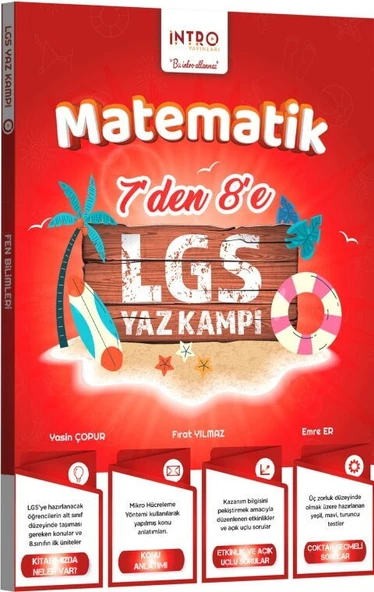 7 den 8 e LGS Matematik Yaz Kampı İntro Yayınları