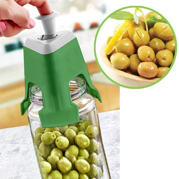 Kolay Zeytin Dilme Çizme Aparatı Pratik Kolay Zeytin Çizici Alet (4401) - 4