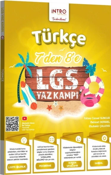7 den 8 e LGS Türkçe Yaz Kampı İntro Yayınları ürün görseli