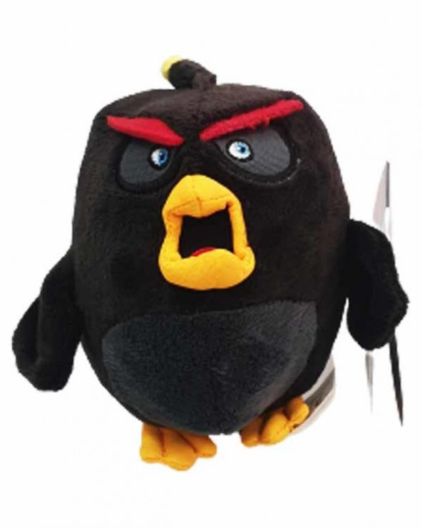 +3 Yaş Angry Birds Pelüş - Bomb 12cm (Samatlı)