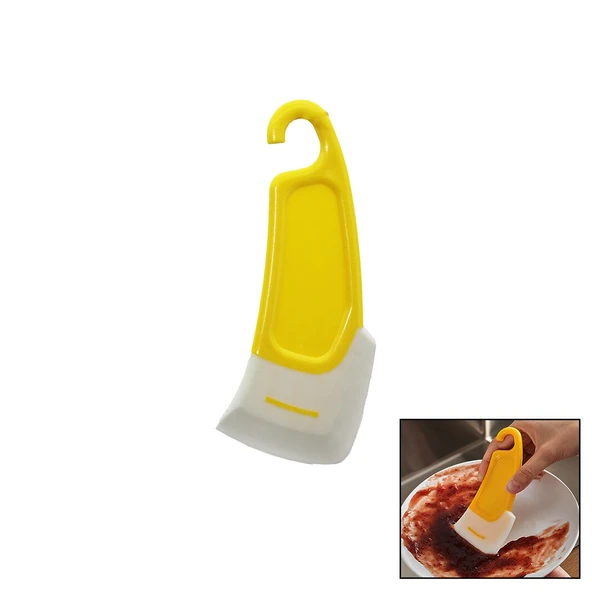 YAĞ - LEKE KAZIYICI MİNİ SİLİKON SPATULA PLASTİK SAPLI - ASKILIKLI (4401)