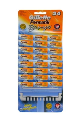 PERMATİK BANYO SAPLI JİLET KARTELA 48 PARÇA (4401)