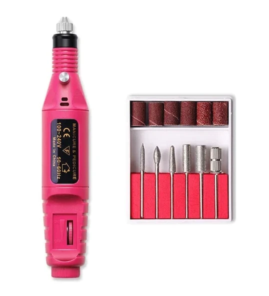 6 Uçlu Elektrikli Manikür Pedikür Seti ( 2000-300RPM HIZ ) (4401) - 2