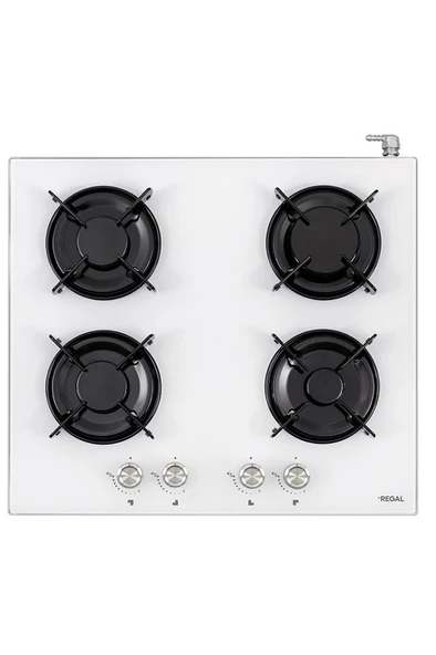 Regal SO 6041 BCY Beyaz Cam Set Üstü Ocak - 2