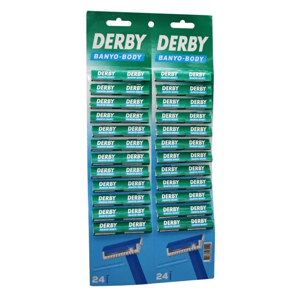 DERBY BANYO BODY TEK BIÇAK KARTELALI JİLET 48PCS (4401)