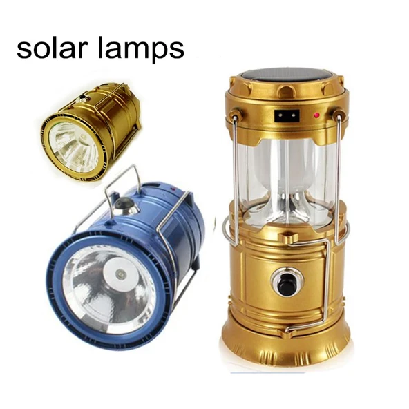 Avcı Feneri Kamp Lambası Şarjlı USB Girişi Solar (4401) - 2
