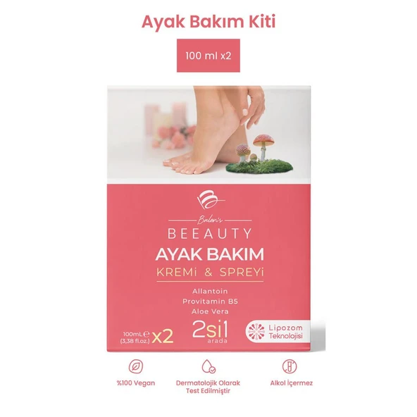 Balen’s Beeauty Ayak Bakım Kremi - Spreyi (İkili Set) 100 Ml*2