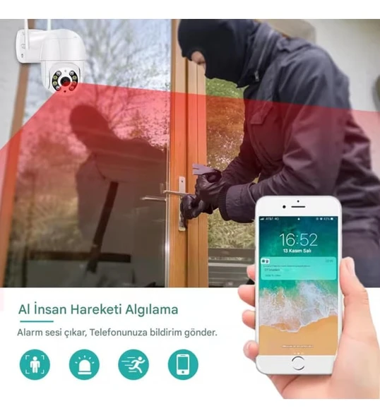 O-KAM Pro 3011 Wi-Fi PTZ Tek Kamera - 2