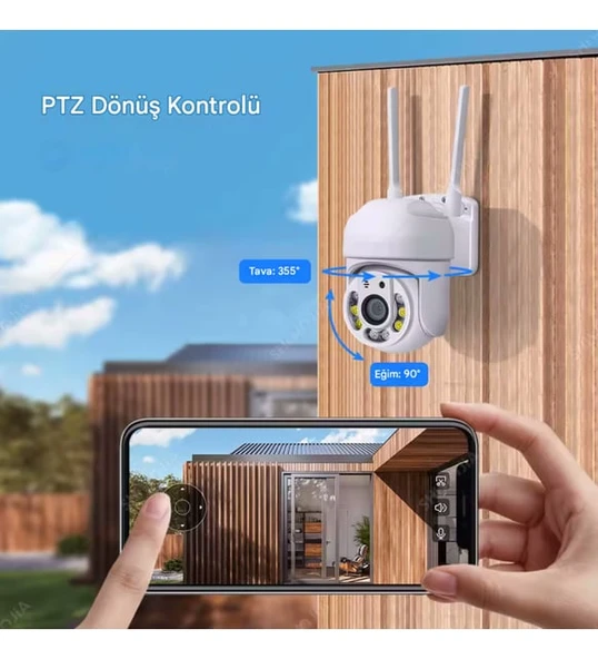 O-KAM Pro 3011 Wi-Fi PTZ Tek Kamera - 4