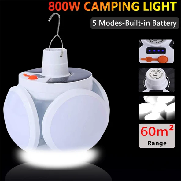 Solar 5 Kanatlı Kamp Lambası (4401) - 2