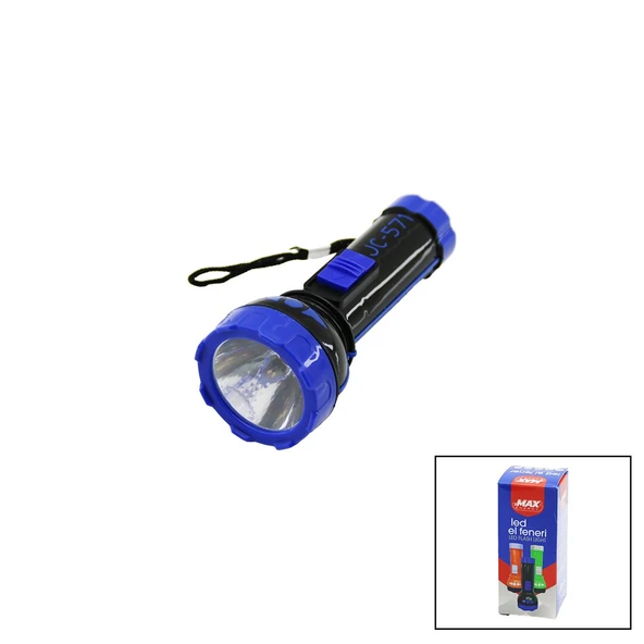 PİLLİ   MİNİ=11.2CM  LED EL FENERİ  75LÜMEN   OUTPUT: 1.5V   RENKLİ PLASTİK (4401)