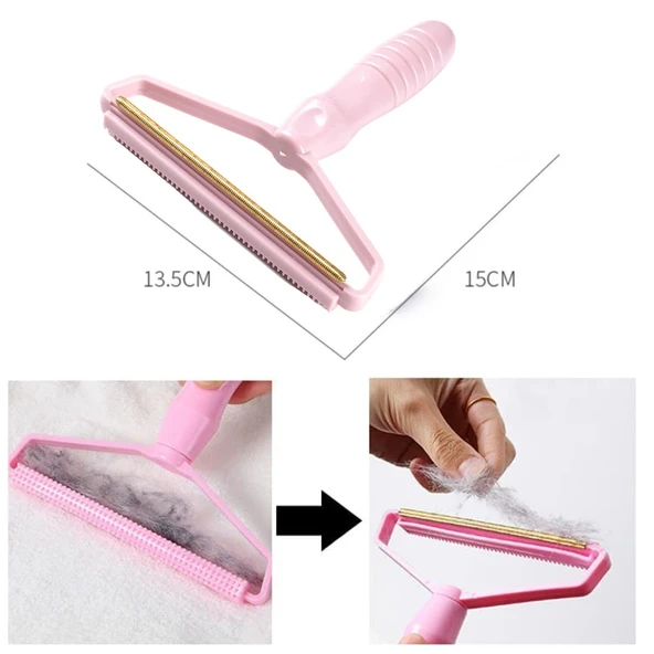 Çift Taraflı Elbise Kazak Plastik Kumaş Tüy Alma ve Tiftik Temizleyici Toplayıcı Taşınabilir (4401) - 4