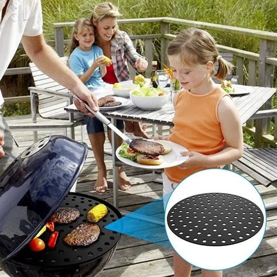 Renkli Isıya Dayanıklı Yıkanılabilir Silikon Fırın Ve Airfryer Yuvarlak Pişirme Matı 23 Cm (4401) - 4
