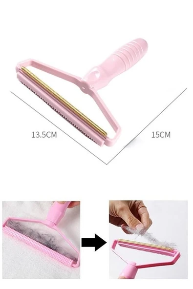 Çift Taraflı Elbise Kazak Plastik Kumaş Tüy Alma ve Tiftik Temizleyici Toplayıcı Taşınabilir (4401) - 4