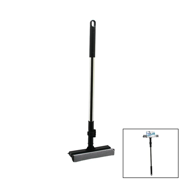 2İN1 BAŞLI=ÇEKPAS - FİLE KAPLI SÜNGER ÇOK AMAÇLI YÜZEY TEMİZLİK MOP - CAMSİL KİLİTLİ UZAYAN METAL SAP=56-94CM (4401)