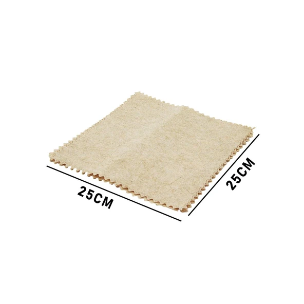 3 PCS 25X25CM YEŞİL LİF KABAK BİTİKİ ÜRETİMİ SAF DOĞAL TEMİZLİK BEZİ (4401)