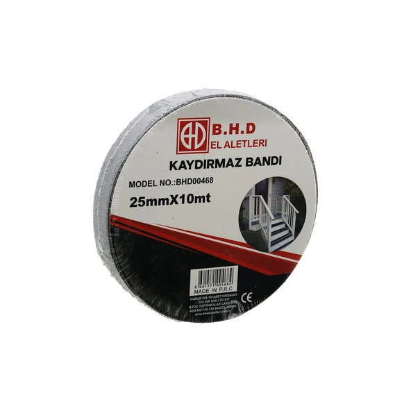 25MM X 10MT KAYDIRMAZ SİYAH BANT (4401)