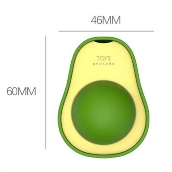 Avokado Model Yapışkanlı Kedi Oyuncağı Yenilebilir Kedi Nanesi Otu (4401) - 5