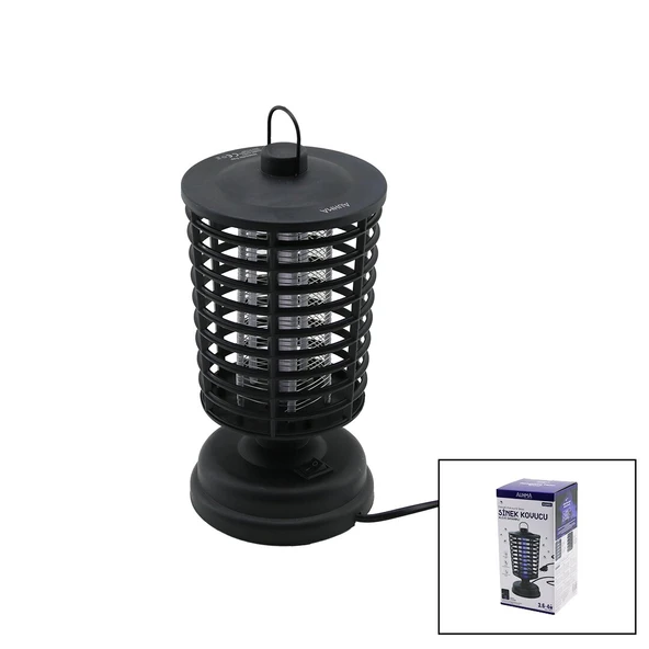 AUHMA MOSQUITO TRAP AQM-02 SİNEK CIZ ÖLDÜRÜCÜ MAKİNE FENER MODELİ MASA ÜSTÜ - ASKI HALKALI 3.6-4W 12X21.5CM (4401)
