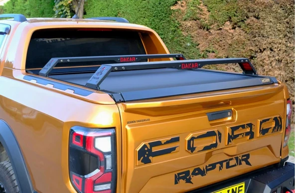 Amarok 2023  Dakar Kasa Üstü Ara Atkı 2 Parça Siyah 130-177cm - Resim 2