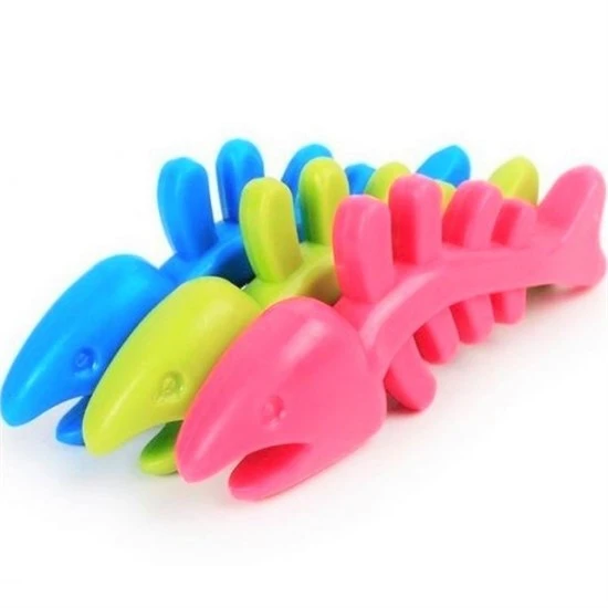 Balık Kemiği İskelet Şekilli Renkli Plastik Kedi Oyuncağı (4401) - 3