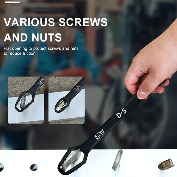 Universal Anahtarı Çift kafalı  Çok Fonksiyonlu 6-22mm (4401) - 3