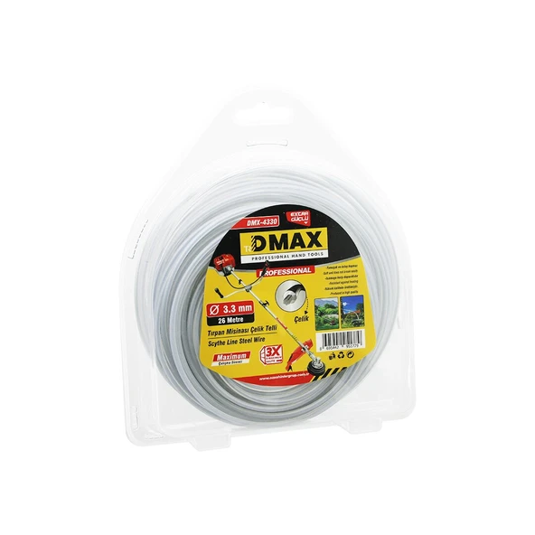 ÇELİK TELLİ YUVARLAK    3.3MM X 26MT  ÇİM BİÇME TIRPAN MİSİNASI (4401)