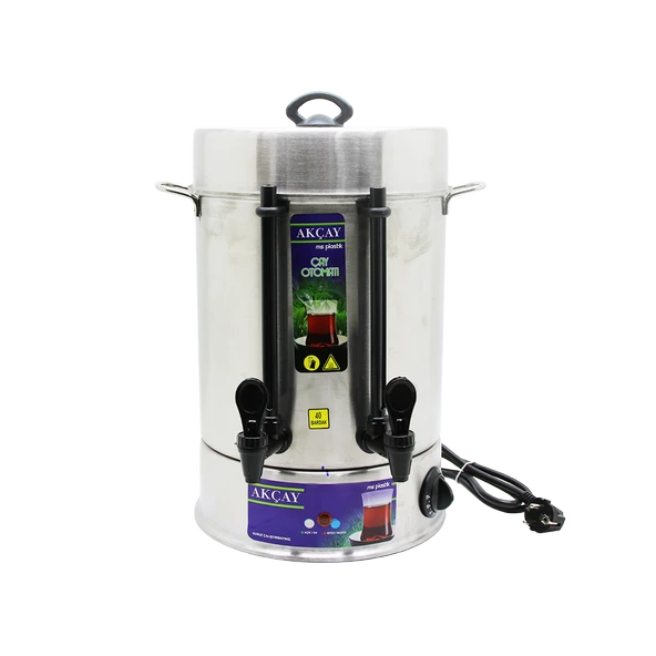 ÇAY OTOMATI 40 BARDAK SEMAVER ELEKTRİKLİ ÇAY MAKİNESİ ( MARKA DEĞİŞKENLİK GÖSTEREBİLİR )  (4401)
