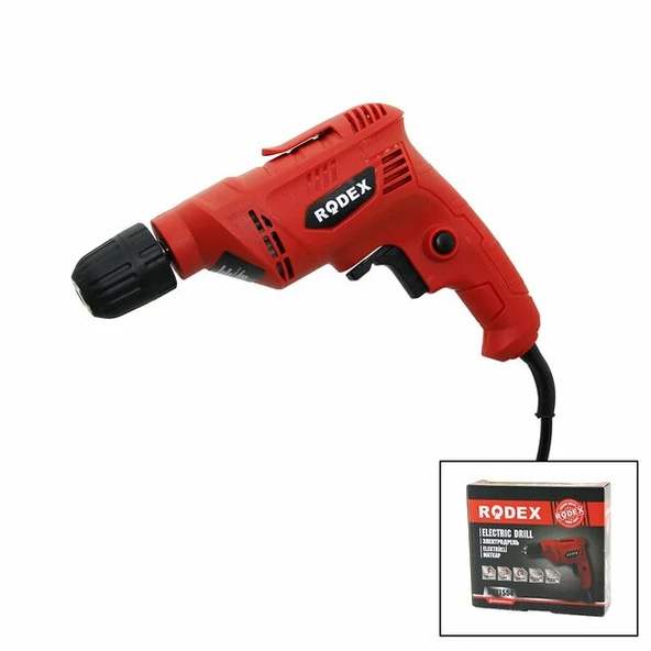 KABLOLU  ELEKTİRİKLİ MATKAP  0-2600 RPM   450W  AHŞAP: 25MM - METAL:10MM RDX-1504 (4401)