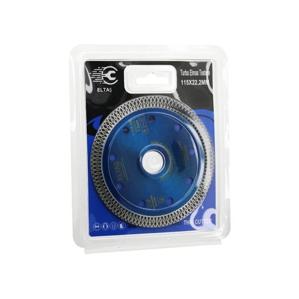 TURBO  ELMAS   MERMER  KESİCİ DİSK  115MMX22.2MM   İNCE HASSAS  TESTERE 1.2MM (4401)