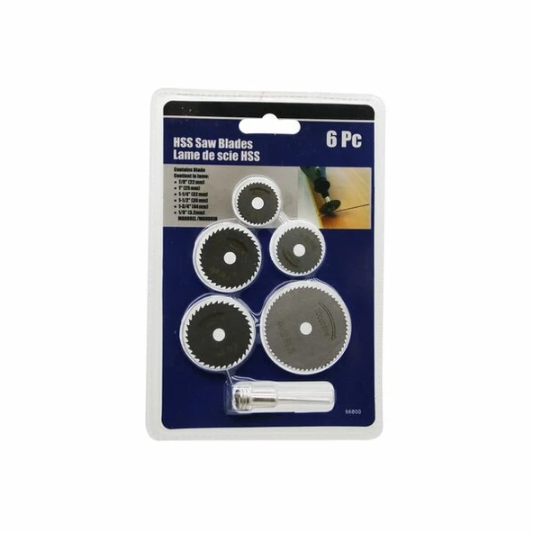 6 PARÇA MİNİ YUVARLAK TESTERE BIÇAKLARI 22---44MM (4401)
