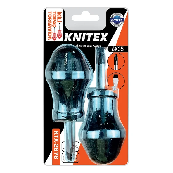 2PCS - YILDIZ-DÜZ  TOPAÇ TORNAVİDA SETİ 6X35 (4401)