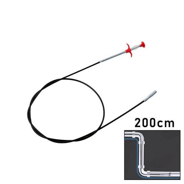 200CM YAYLI - KISKAÇ LAVABO - GİDER VB.TEMİZLEME - ÇOK AMAÇLI ÇUBUK (4401)