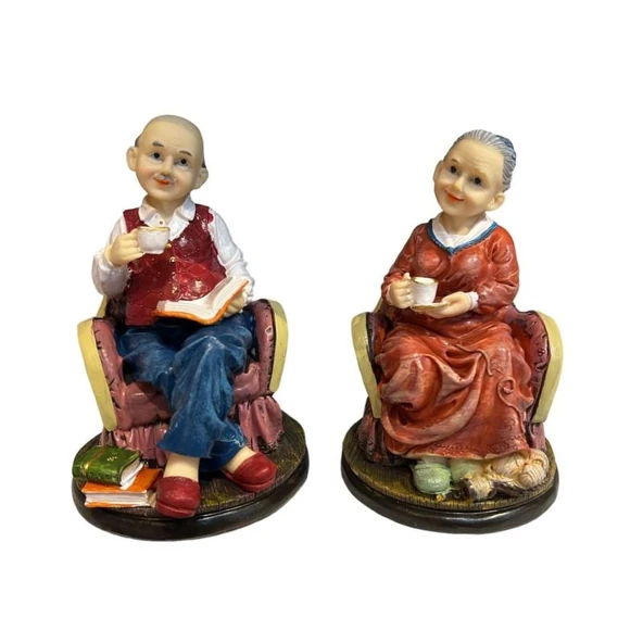 Polyester Yaşlı Çift Biblosu 2'li - 2