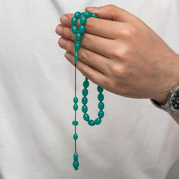 Sıkma Kehribar Tesbih - 3