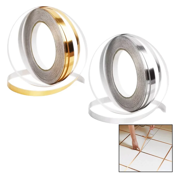 GOLD - GÜMÜŞ  DERZ ARASI YAPIŞKANLI BANT  10MM X 45MT (4401)
