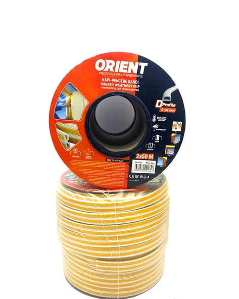BEYAZ 100MT2X50MTBOBİN FİTİL KAPI PENCERE BANT (4401)