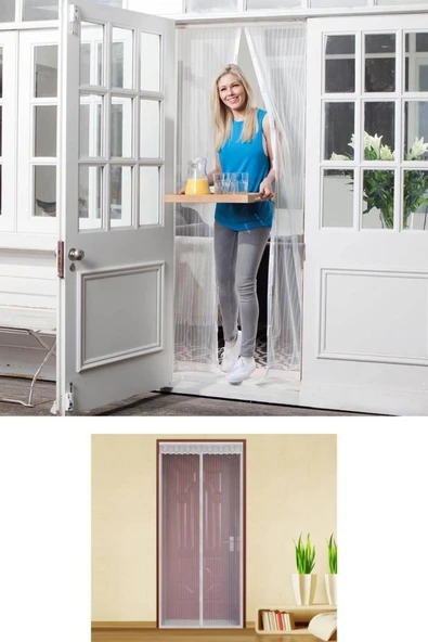 Mıknatıslı Kapı Sinekliği Tül Perde 105 x 205 cm (4401) - 3