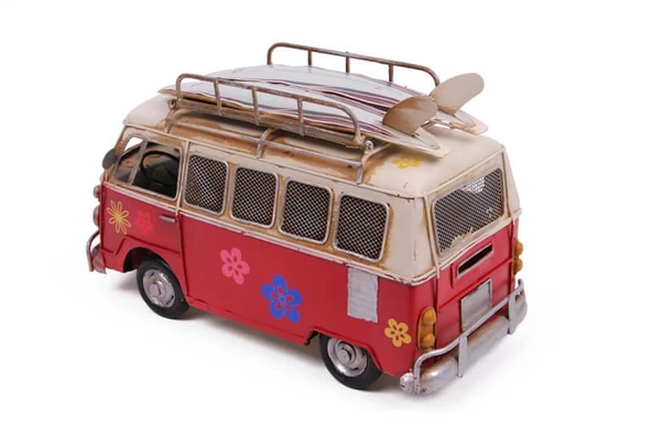 Dekoratif Metal Minibüs Çerçeveli Biblo Kumbaralı - 5
